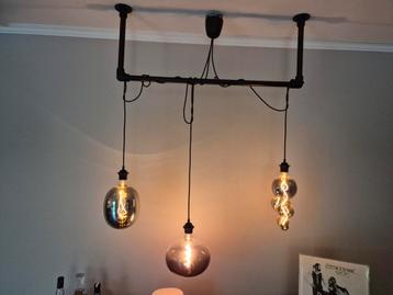 Industriële Hanglamp met 3 Lampen van Calex