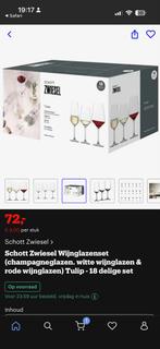 Schott zwiesel tulip 18 delige set, Dieren en Toebehoren, Katten-accessoires, Ophalen, Zo goed als nieuw