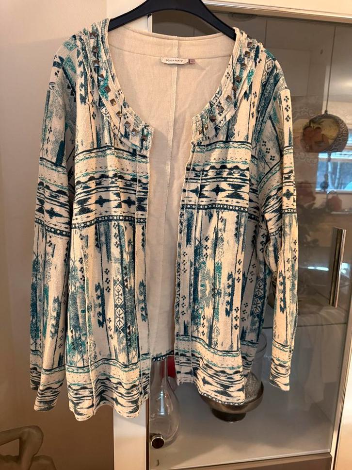 Bon'a Parte vest 3XL maat 50, Kleding | Dames, Grote Maten, Zo goed als nieuw, Jasje of Colbert, Blauw, Ophalen of Verzenden