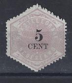 Telegram 3 ong 1877 ; OOK ROLTANDING + BRANDKAST zegels, Postzegels en Munten, Postzegels | Nederland, Verzenden, T/m 1940, Postfris
