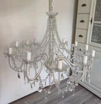 Nieuwe kroonluchter met kristallen kralen, Ophalen, Zo goed als nieuw, Glas, Klassiek