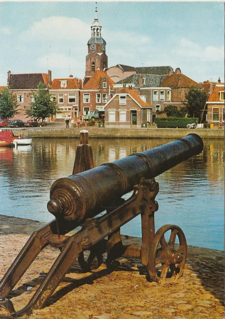 BLOKZIJL Kade met Kanon, Verzamelen, Ansichtkaarten | Nederland, Ongelopen, Overijssel, 1960 tot 1980, Verzenden