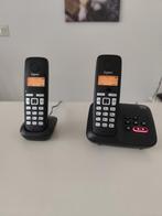 Gigaset A220 - Duo DECT telefoon - Zwart, Ophalen of Verzenden, Zo goed als nieuw, 2 handsets