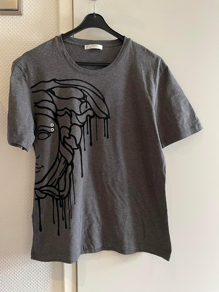 Versace collection shirt met leuke medusa print maat s, Ophalen of Verzenden, Zo goed als nieuw, Grijs