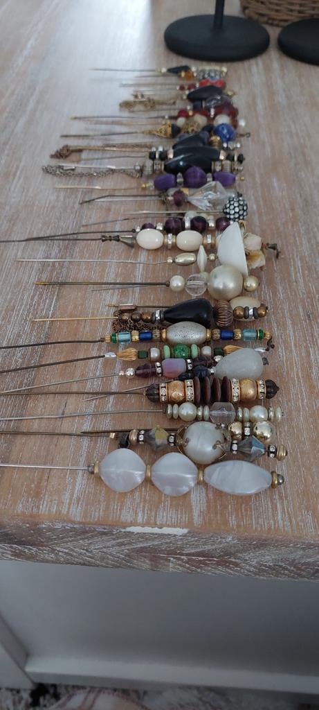 Hoeden spelden met kussen, Antiek en Kunst, Curiosa en Brocante, Ophalen of Verzenden