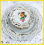Brocant petit four setje high tea servies petitfour bordjes, Antiek en Kunst, Antiek | Servies los, Ophalen of Verzenden