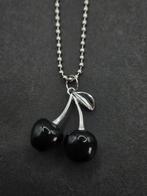 Zwarte Kers Ketting Y2K Gothic, Zwart, 3845gh, Starjewelleryshop@hotmail.com, Nieuw