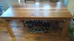 Teak houten tafel eettafel, Ophalen, Gebruikt, Teakhout, 50 tot 100 cm