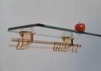 Peter GHYCZY R14G Wandkapstok - Glas & Messing, Huis en Inrichting, Minder dan 100 cm, Ophalen, Wandkapstok, Glas