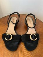 Zwarte Suède Sandalen - Maat 38, Kleding | Dames, Ophalen of Verzenden, Zo goed als nieuw, Zwart, Sandalen of Muiltjes