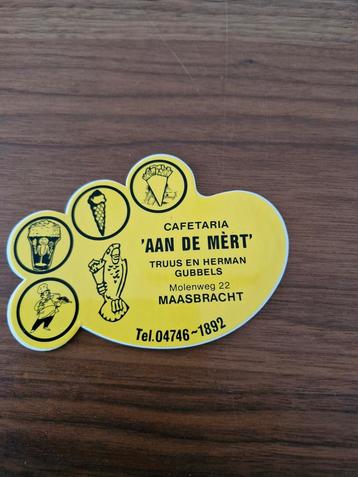 2996 Sticker Cafetaria Aan de Martin Maasbracht beschikbaar voor biedingen