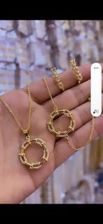 Ketting roestvrijstalen set, Ophalen of Verzenden, Nieuw, Goud, Overige materialen