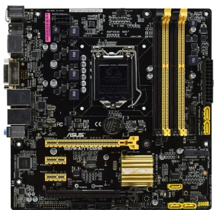 ASUS Q87M-A/TYCO/SI socket 1150, Computers en Software, Moederborden, Gebruikt, Verzenden