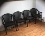 4 zwarte eetkamer stoelen 🪑, Huis en Inrichting, Stoelen, Overige materialen, Gebruikt, Zwart, Ophalen of Verzenden