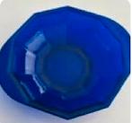 Kobaltblauwe persglazen schaal, K.P.C. de Bazel Leerdam, Antiek en Kunst, Ophalen of Verzenden