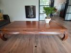 Prachtige houten opiumtafel/salontafel, Huis en Inrichting, Tafels | Salontafels, Ophalen, 50 tot 100 cm, Zo goed als nieuw, 150 tot 200 cm