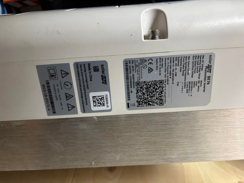 Solaredge omvormer setapp se7k, Ophalen of Verzenden, Zo goed als nieuw, Overige typen