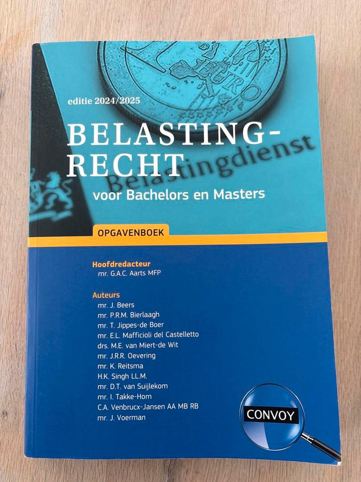 Belastingrecht Opgavenboek 2024/2025, Boeken, Studieboeken en Cursussen, Zo goed als nieuw, HBO, Gamma, Ophalen of Verzenden