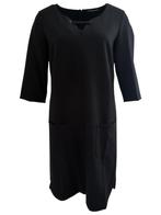 Luisa Cerano jurk M, Zwart, Ophalen of Verzenden, Zo goed als nieuw, Knielengte