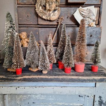 Oude antieke borstelboompjes  beschikbaar voor biedingen