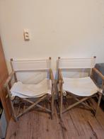 Houten regisseursstoel (sierstoel), Huis en Inrichting, Stoelen, Ophalen, Gebruikt, Twee, Wit