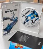 Disney Epic Mickey - Nintendo WII spelletje spel met boekjes, Avontuur en Actie, 1 speler, Ophalen of Verzenden, Zo goed als nieuw