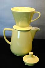 Melitta koffiepot keramiek geel met filter, Antiek en Kunst, Antiek | Keramiek en Aardewerk, Ophalen of Verzenden