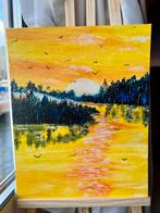 Amazone Zonsopgang - Acryl Schilderij, Ophalen of Verzenden