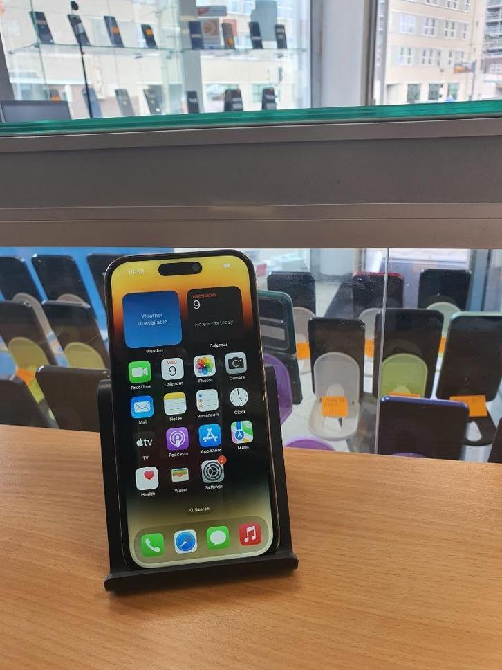 iPhone 14 Pro 512-GB Black Titanium, Telecommunicatie, Overige Telecommunicatie, Zo goed als nieuw, Ophalen of Verzenden
