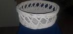 Witte mand, Ophalen of Verzenden, Gebruikt, Rond, Riet