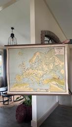 Oude schoolkaart Europa - R. Bos, Ophalen, Natuur en Biologie