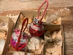 ANTIEKE KERSTBAL VOGEL OP NEST, Diversen, Kerst, Ophalen of Verzenden, Gebruikt