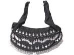 NIEUW zwarte heup sjaal met muntjes IBIZA Gypsy style, Kleding | Dames, Mutsen, Sjaals en Handschoenen, Verzenden, Nieuw, Sjaal