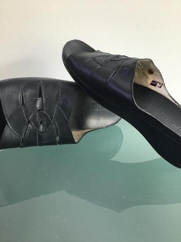 NORDIKA | Nieuwe comfortabele leren blauwe slippers 42 beschikbaar voor biedingen