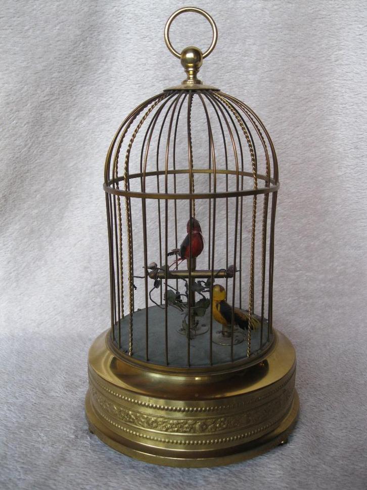 Piece Unique: kooi vogelkooi Karl Griesbaum automaat., Antiek en Kunst, Curiosa en Brocante, Ophalen