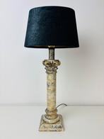 Zware Italiaanse gemarmerd Neoklassieke stijl tafellamp, Ophalen of Verzenden, Zo goed als nieuw, Minder dan 50 cm