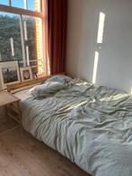 IKEA Neiden bed ;met matras (meradiso) 140x200, Huis en Inrichting, Ophalen, Gebruikt, Bruin, Tweepersoons