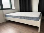 Bed Frame 160x200 + Mattress 140x200 (Separate too), Huis en Inrichting, Slaapkamer | Bedden, Wit, Tweepersoons, Zo goed als nieuw