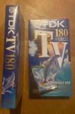 2x TDK VHS videoband, Ophalen of Verzenden, (Video)band