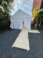 Partytent Partyverhuur Overbetuwe, Hobby en Vrije tijd, Feestartikelen | Verhuur, Ophalen, Zo goed als nieuw, Carnaval