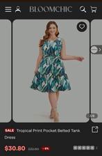 Nieuwe jurk Bloomchic zomerse print, gevoerd mt 40(NL mt 42), Wit, Maat 42/44 (L), Nieuw, Bloomchic