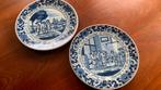2 Delfts Blauw Handwerk Wand borden Made in Holland Puntgaaf, Ophalen of Verzenden