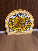 Grimbergen Emaille Reclamebord - 40x37,5 cm, Ophalen of Verzenden, Gebruikt, Reclamebord, Plaat of Schild, Overige merken