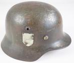 Originele Tweede Wereld Oorlog Duitse Wehrmacht Helm M35 SS, Duitsland, Ophalen of Verzenden, Helm of Baret, Landmacht