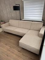 Hoekbank beige incl. hocker, Ophalen, Zo goed als nieuw, Stof