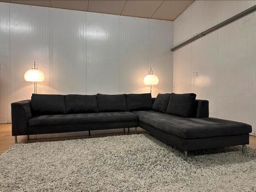 ZGAN Ewald Schillig Hoekbank Antraciet Alcantara Luxe Design, Huis en Inrichting, Banken | Bankstellen, Zo goed als nieuw, Ophalen of Verzenden