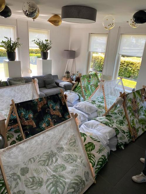 Slaapfeestje met tipi tentjes, Kinderen en Baby's, Overige Kinderen en Baby's, Zo goed als nieuw, Ophalen of Verzenden