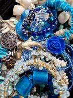 Prachtige vintage sieradenbundel: 'the deep blue sea', Ophalen of Verzenden, Overige materialen, Overige typen