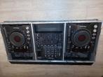 Pioneer 2x CDJ 1000 MK3 + DJM 800 + Flightcase, Ophalen, Gebruikt, Pioneer