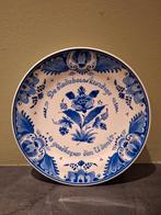 Delfts Blauw Wandbord - Stedenbouwkundige 18CM, Ophalen of Verzenden